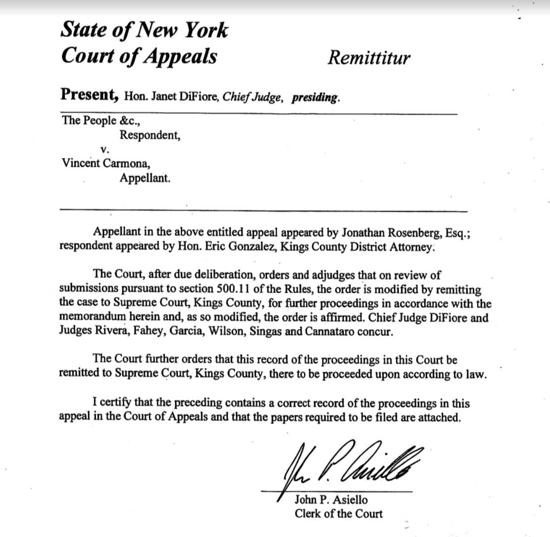 State of New York court of Appeals document