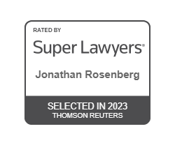 Rated By | Super Lawyers | Jonathan Rosenberg | Selected in 2023 | Thomson Reuters